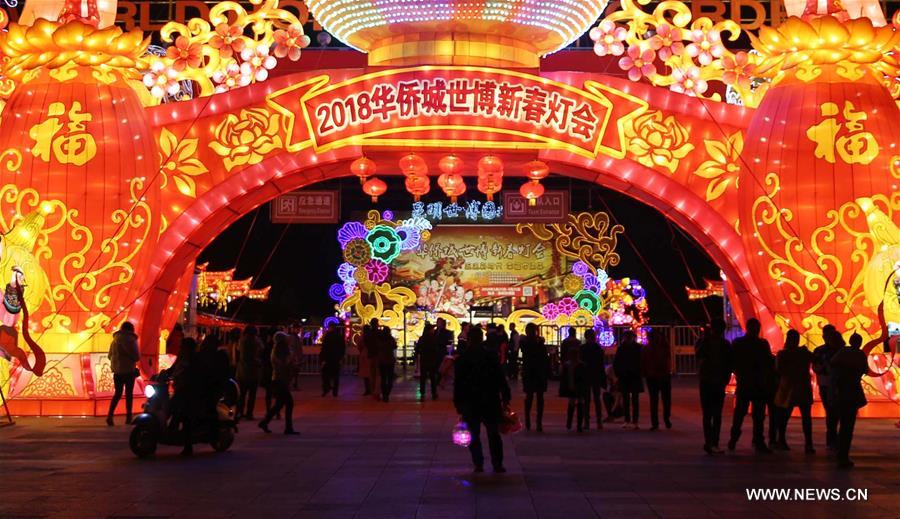 #CHINA-KUNMING-SPRING FESTIVAL-LIGHT SHOW (CN)