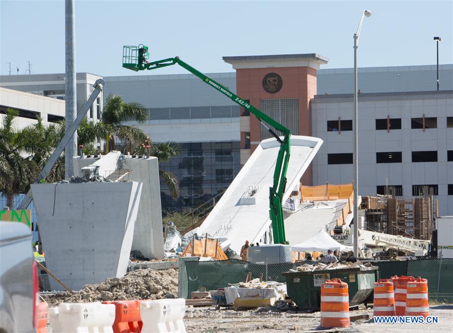 U.S.-MIAMI-PEDESTRIAN FOOTBRIDGE-COLLAPSE