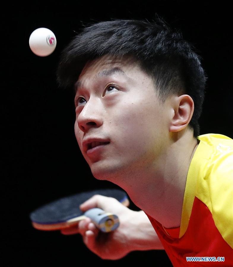 (SP)SWEDEN-HALMSTAD-ITTF WORLD TEAM CHAMPIONSHIPS 2018-MEN'S SEMIFINAL-SWEDEN VS CHINA