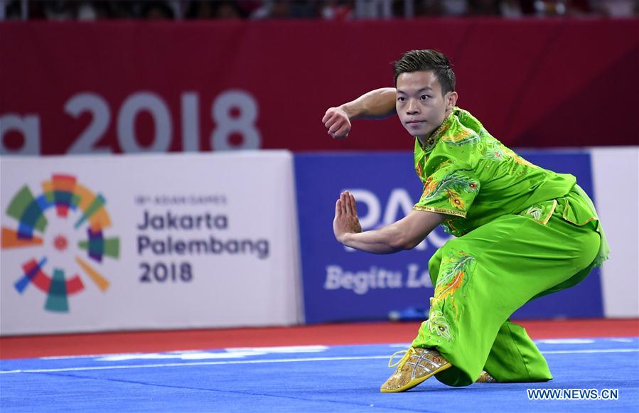 (SP)INDONESIA-JAKARTA-ASIAN GAMES-WUSHU-MEN&rsquo;S CHANGQUAN