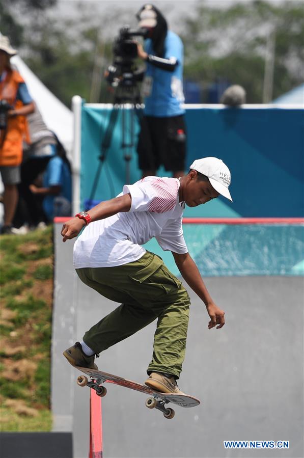 (SP)INDONESIA-PALEMBANG-ASIAN GAMES-SKATEBOARD