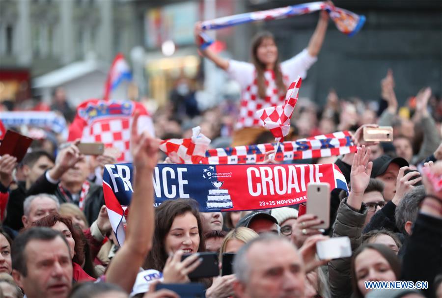 (SP)CROATIA-ZAGREB-TENNIS-DAVIS CUP-CELEBRATION