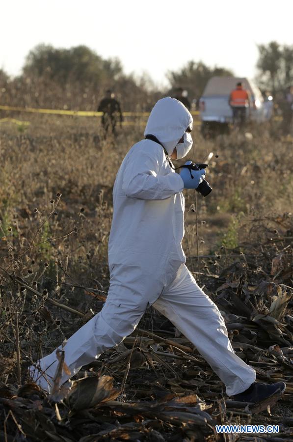 MEXICO-PUEBLA-ACCIDENT-HELICOPTER CRASH