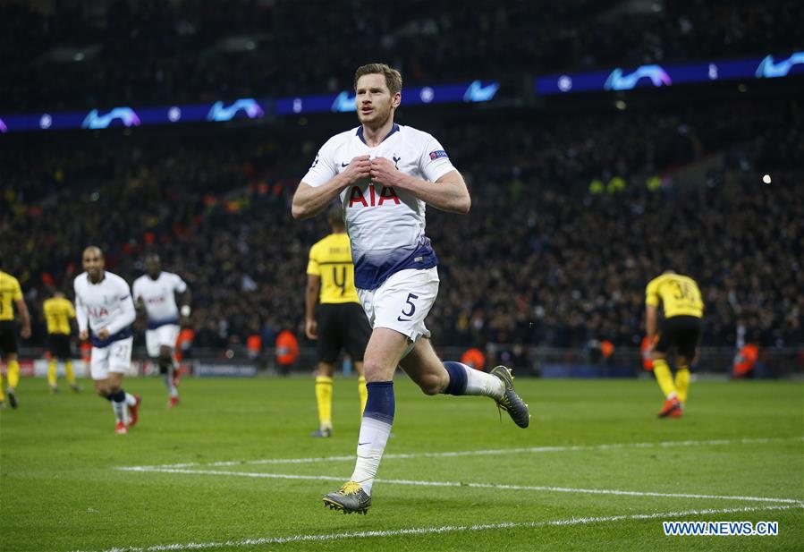 (SP) BRITAIN-LONDON-FOOTBALL-UEFA CHAMPIONS LEAGUE-TOTTENHAM VS DORTMUND