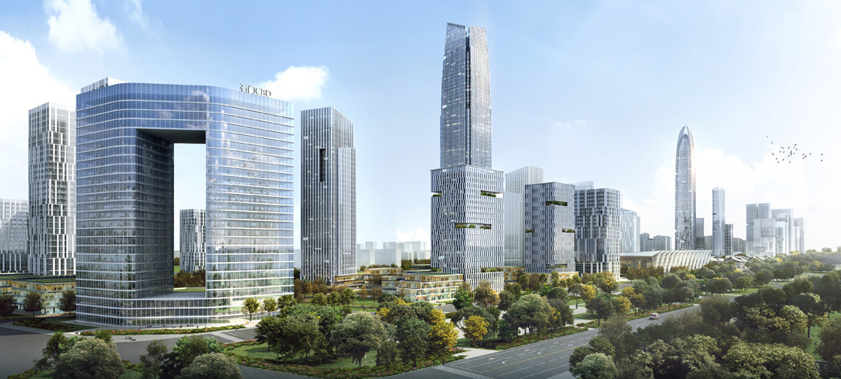 中央商務區(qū)金融商務北區(qū)將以5A甲級寫字樓聚集為群，南區(qū)將建設多功能為一體的綜合城市化辦公區(qū)域