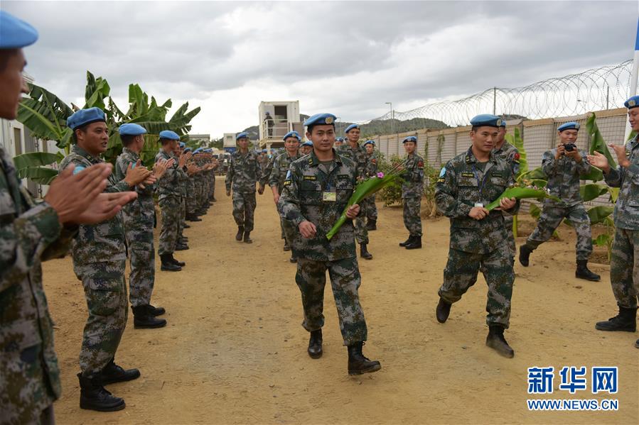 （國(guó)際）（1）中國(guó)駐南蘇丹維和步兵營(yíng)受傷戰(zhàn)士姚道祥、吳樂(lè)重返戰(zhàn)位