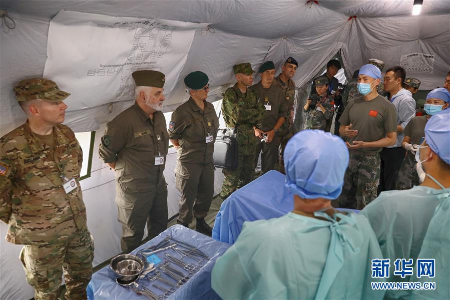 （國際）（2）多國軍官觀摩中德&ldquo;聯(lián)合救援-2019&rdquo;衛(wèi)勤實兵聯(lián)合演習(xí)