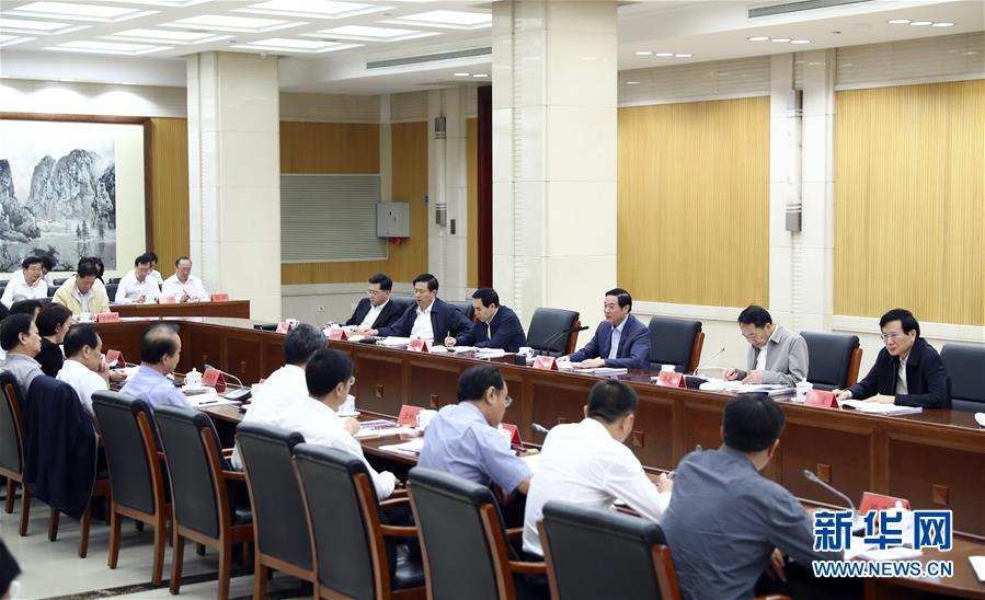 9月21日，中宣部在北京召開中央媒體駐外機(jī)構(gòu)外宣工作座談會。中共中央政治局委員、中央書記處書記、中宣部部長劉奇葆出席座談會并講話。新華社記者 謝環(huán)馳 攝 