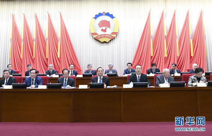 1月22日，政協(xié)第十二屆全國委員會常務委員會第二十四次會議在北京開幕。全國政協(xié)主席俞正聲出席開幕會。 新華社記者 燕雁 攝