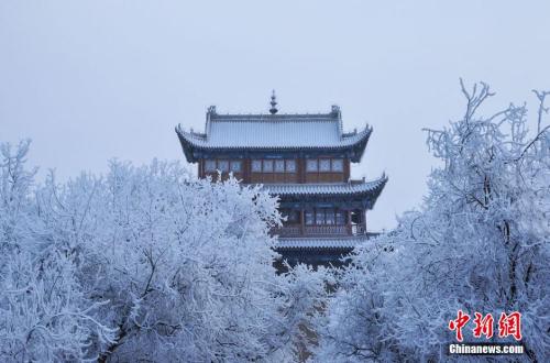 資料圖：小寒時節(jié)，甘肅嘉峪關(guān)市迎來了一場大雪。師永紅 攝