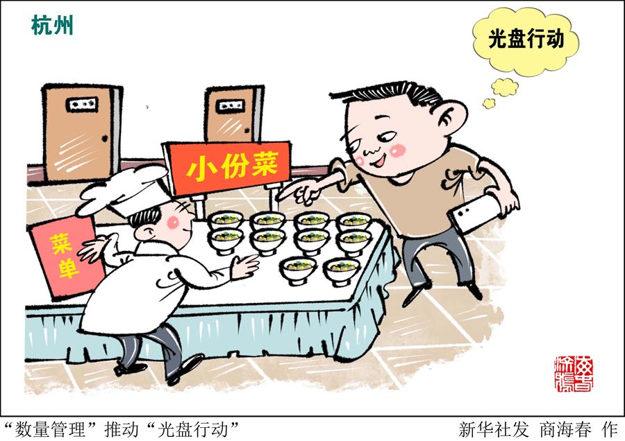 （圖表&middot;漫畫）［浪費可恥 節(jié)約為榮］&ldquo;數(shù)量管理&rdquo;推動&ldquo;光盤行動&rdquo;