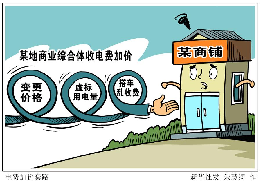 （圖表&middot;漫畫）［新華視點(diǎn)&middot;國務(wù)院大督查在行動］電費(fèi)加價套路