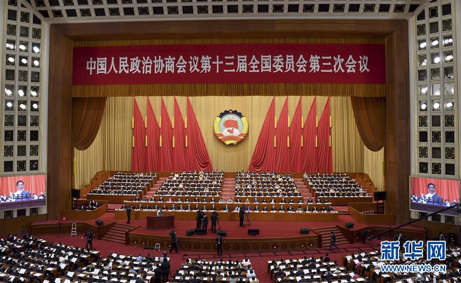 （兩會(huì)&middot;XHDW）（3）全國(guó)政協(xié)十三屆三次會(huì)議舉行第二次全體會(huì)議