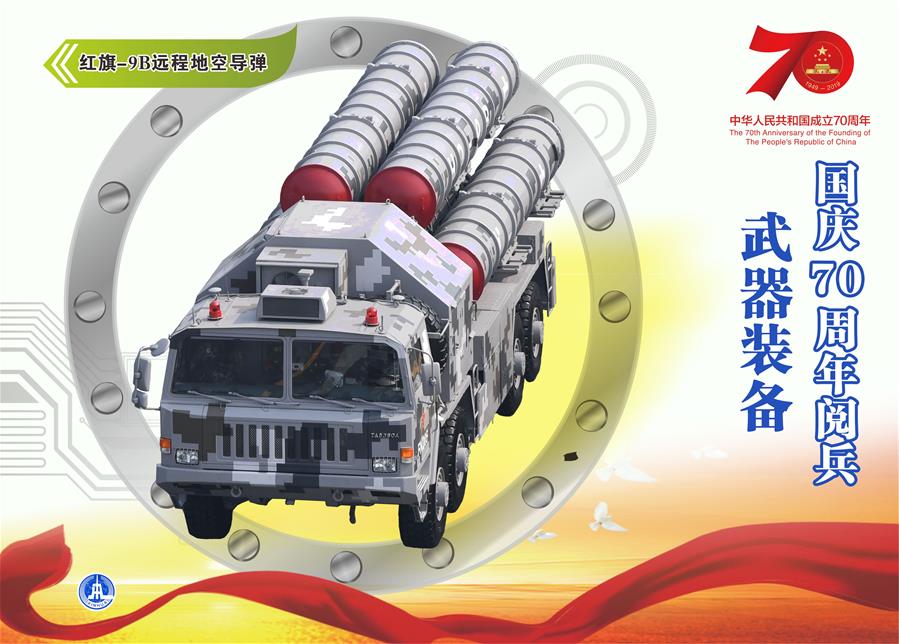 （圖表）[國慶70周年]國慶70周年閱兵&mdash;&mdash;武器裝備（紅旗-9B遠程地空導(dǎo)彈）