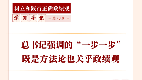總書記強(qiáng)調(diào)的“一步一步”既是方法論也關(guān)乎政績觀
