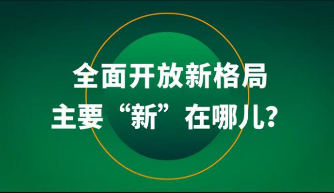 全面開放新格局主要&ldquo;新&rdquo;在哪兒？
