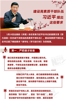 建設(shè)高素質(zhì)干部隊伍，習(xí)近平提出這些要求