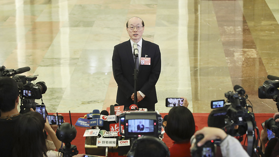 國務院臺灣事務辦公室主任劉結(jié)一接受采訪