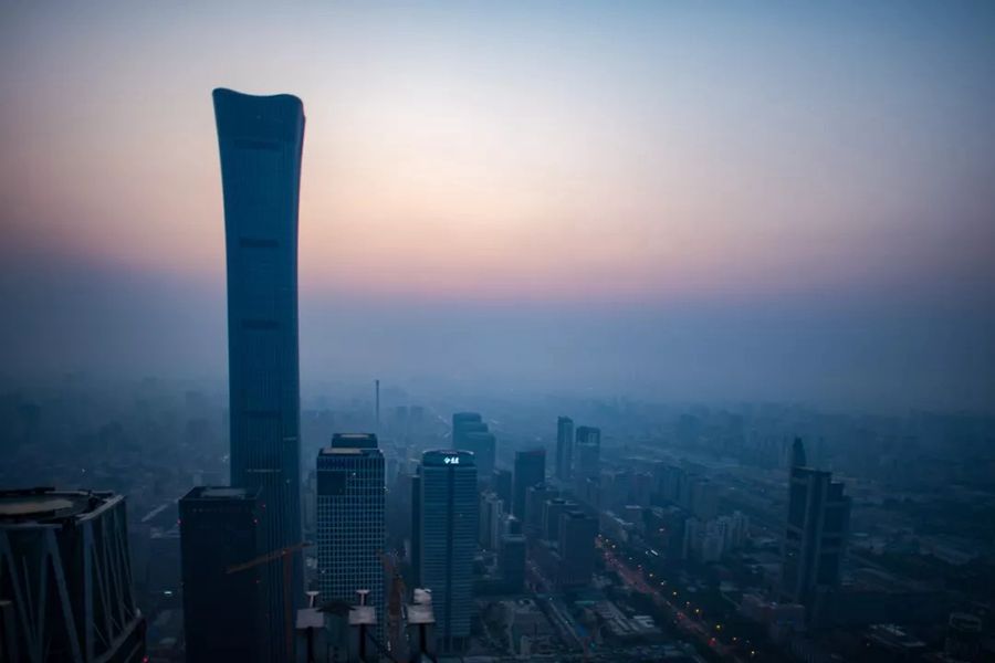 這就是今天早上的北京！