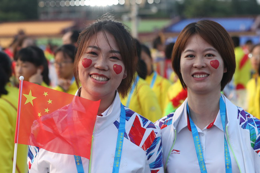 今晚，我們歡聚在天安門廣場(chǎng)