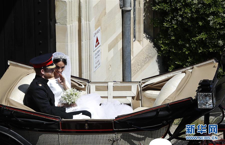 （國(guó)際）（4）英國(guó)哈里王子與梅根&middot;馬克爾在溫莎城堡舉行婚禮