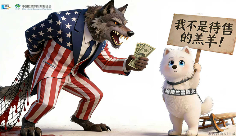 AI漫畫丨格陵蘭：我不是待售的羔羊！