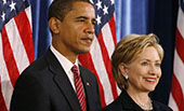 希拉里&ldquo;?；?rdquo;奧巴馬，現(xiàn)時(shí)而已？