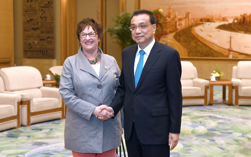 李克強會見德國總理特別代表、經(jīng)濟和能源部長齊普里斯