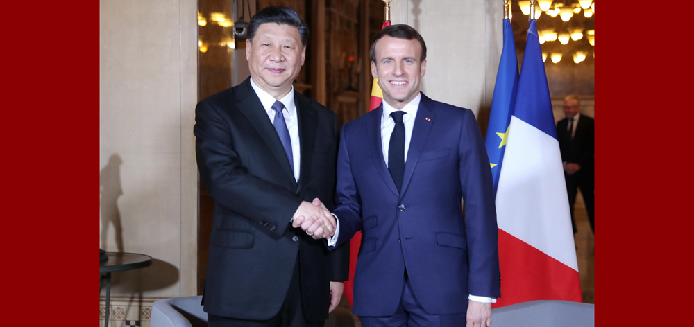 習(xí)近平會(huì)見法國(guó)總統(tǒng)馬克龍