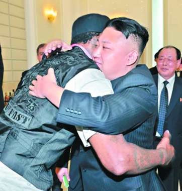 金正恩托羅德曼轉(zhuǎn)告奧巴馬：不打仗，打電話(huà)